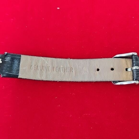 Philip Stein Black Leather Watch Band Strap - Picture 2 of 2